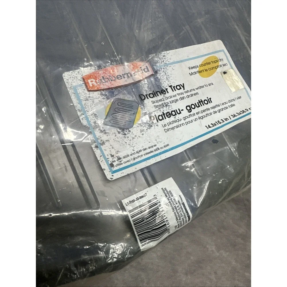 Rubbermaid 1180 Dish Drainer Tray Blue Mist New NOS‎ 14.3x15.3